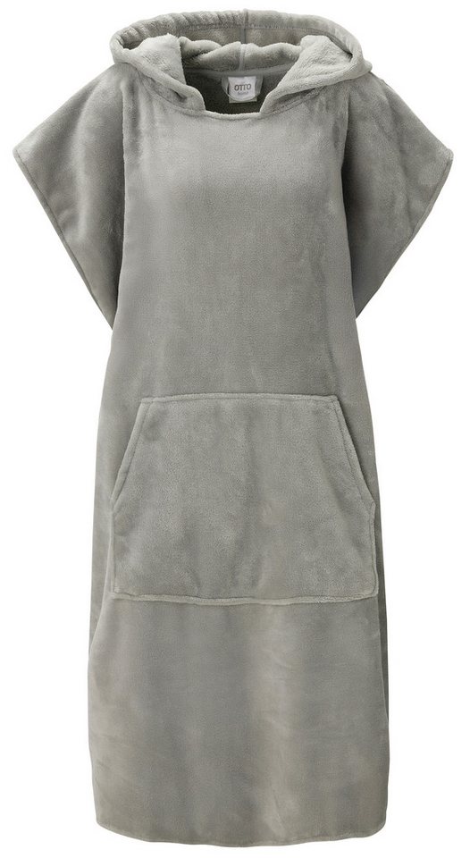 OTTO home Badeponcho Miia, Surfponcho ideal für Sauna, Spa & im Urlaub, Langform, Microfaser, Kapuze, ohne, weich und kuschelig, plüsch, Unisex, für Damen und H – Bild 2 von 5
