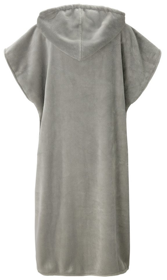 OTTO home Badeponcho Miia, Surfponcho ideal für Sauna, Spa & im Urlaub, Langform, Microfaser, Kapuze, ohne, weich und kuschelig, plüsch, Unisex, für Damen und H – Bild 4 von 5