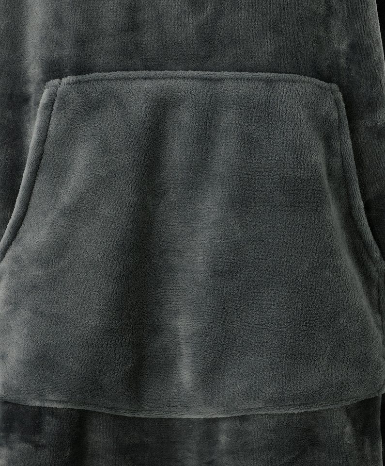 OTTO home Badeponcho Miia, Surfponcho ideal für Sauna, Spa & im Urlaub, Langform, Microfaser, Kapuze, ohne, weich und kuschelig, plüsch, Unisex, für Damen und H – Bild 5 von 5
