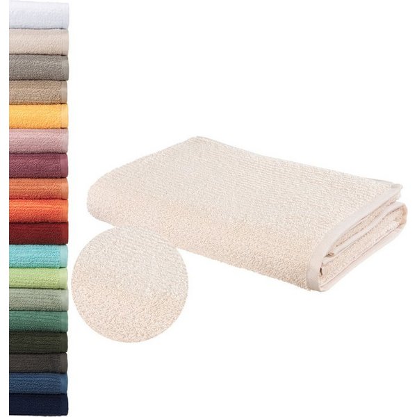 OTTO home Badetuch Riva, 80x150, Premium Handtücher, 500 gr/m², Webfrottier (1-St), Hoch-Tief-Struktur, Streifen, weich, 5 Jahre Garantie