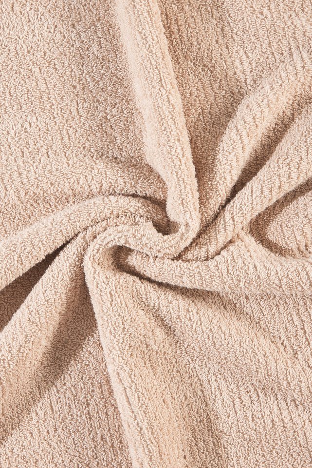 OTTO home Badetuch Riva, 80x150, Premium Handtücher, 500 gr/m², Webfrottier (1-St), Hoch-Tief-Struktur, Streifen, weich, 5 Jahre Garantie – Bild 5 von 5