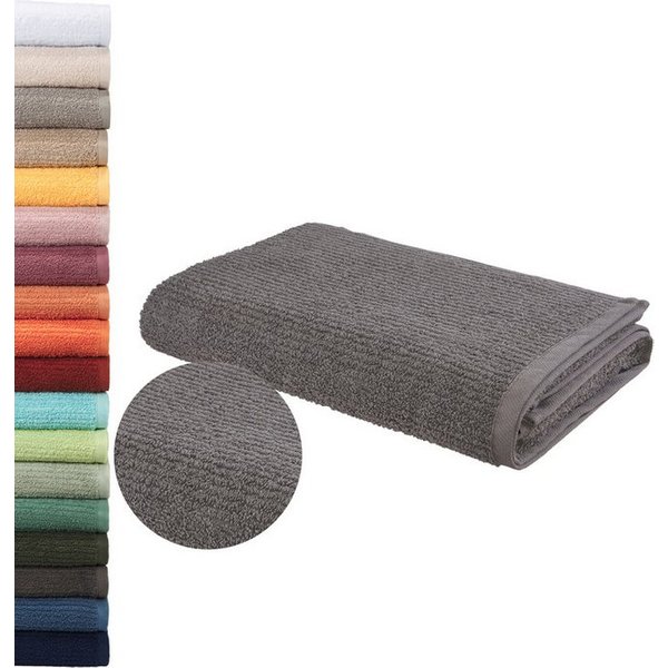OTTO home Badetuch Riva, 80x150, Premium Handtücher, 500 gr/m², Webfrottier (1-St), Hoch-Tief-Struktur, Streifen, weich, 5 Jahre Garantie