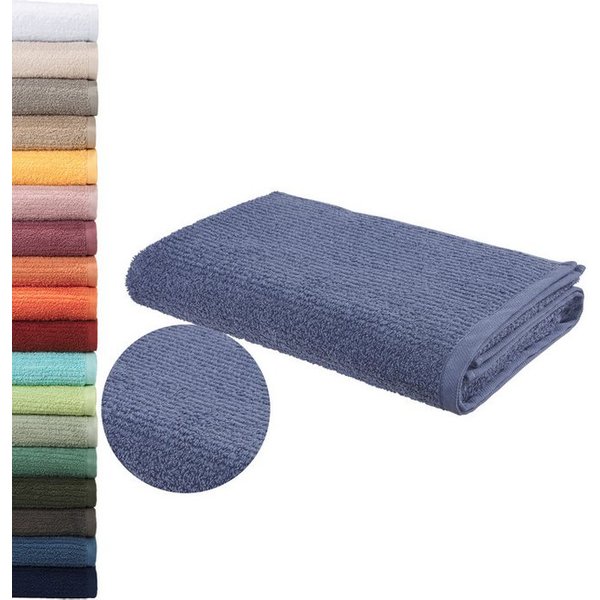 OTTO home Badetuch Riva, 80x150, Premium Handtücher, 500 gr/m², Webfrottier (1-St), Hoch-Tief-Struktur, Streifen, weich, 5 Jahre Garantie