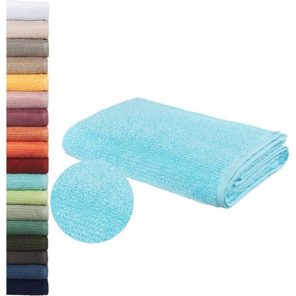 OTTO home Badetuch Riva, 80x150, Premium Handtücher, 500 gr/m², Webfrottier (1-St), Hoch-Tief-Struktur, Streifen, weich, 5 Jahre Garantie