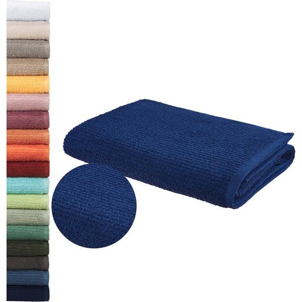 OTTO home Badetuch Riva, 80x150, Premium Handtücher, 500 gr/m², Webfrottier (1-St), Hoch-Tief-Struktur, Streifen, weich, 5 Jahre Garantie