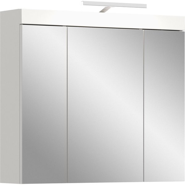 OTTO home Badezimmerspiegelschrank MAOI, mit 3 Spiegeltüren, in verschiedenen Ausführungen erhältlich (Wahlweise 60 oder 80 cm & mit oder ohne Beleuchtung) Badm