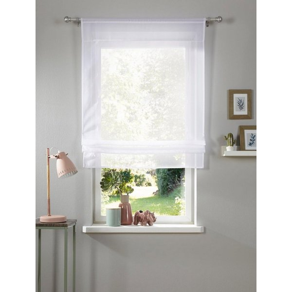 OTTO home Bändchenrollo Xana, mit Stangendurchzug, Bändchenrollo, Raffung mittels Bindebändern
