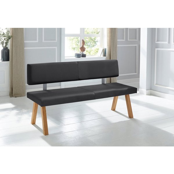 OTTO home Bank Mobilar Rio, mit Rückenlehne und aus Massivholz