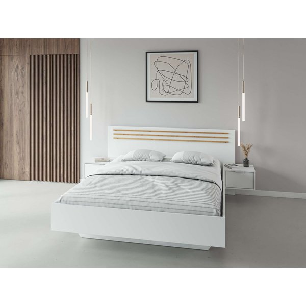 OTTO home Bett Bettgestell Caleera mit zwei Nachttischen (Schlaffläche 180x200 cm) (Set, Bett mit 2 NaKOOS und 2 Schubladen), Bettgestell, mit Schubladen, BxTxH