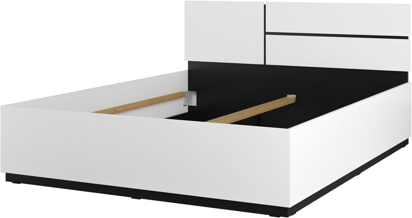 OTTO home Bett Cross, moderner Bettrahmen, Doppelbett in zwei Grössen, stabiles Bettgestell – Bild 3 von 5