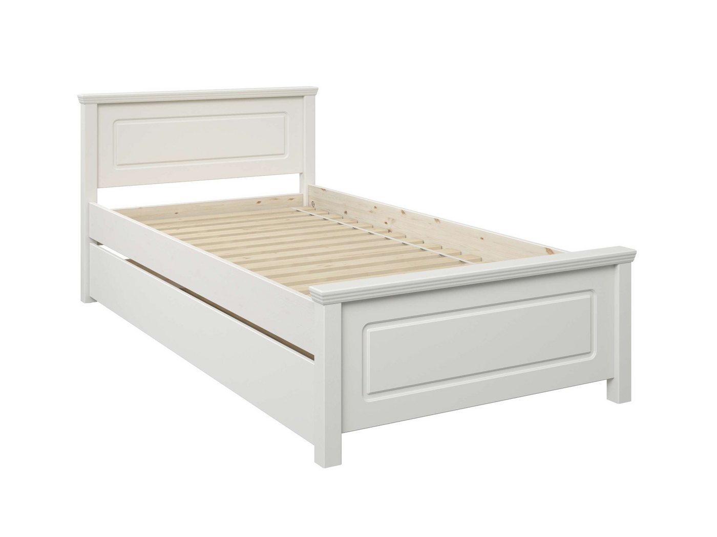 OTTO home Bett Svea, Komforteinstiegshöhe und Breite, auch für Senioren geeignet (H/B/L ca. 86/149,6/200 cm), Belastbarkeit 170KG! Schublade optional, Massivhol – Bild 2 von 5