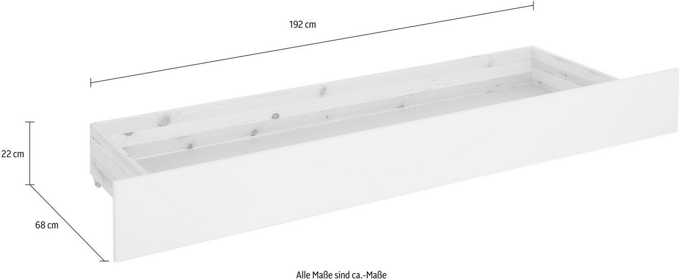 OTTO home Bettschubkasten CAPRE', passend für »Capre«-Bett, für Kinderzimmer, Schlafzimmer und Jugendzimmer, aus Massivholz – Bild 3 von 5