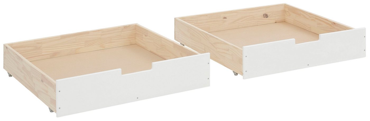 OTTO home Bettschubkasten Janne, 2er Set, Kiefernholz und MDF, Breite je Schubkasten 97 cm – Bild 2 von 5