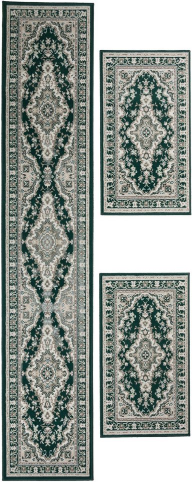 OTTO home Bettumrandung Oriental, Made in Belgium, Höhe 7 mm, (1-tlg), Läufer-Set, Kurzflor, Orient-Optik, mit Bordüre, pflegeleicht, elegant – Bild 2 von 5