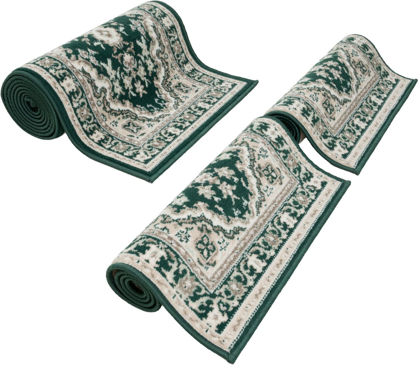 OTTO home Bettumrandung Oriental, Made in Belgium, Höhe 7 mm, (1-tlg), Läufer-Set, Kurzflor, Orient-Optik, mit Bordüre, pflegeleicht, elegant – Bild 4 von 5