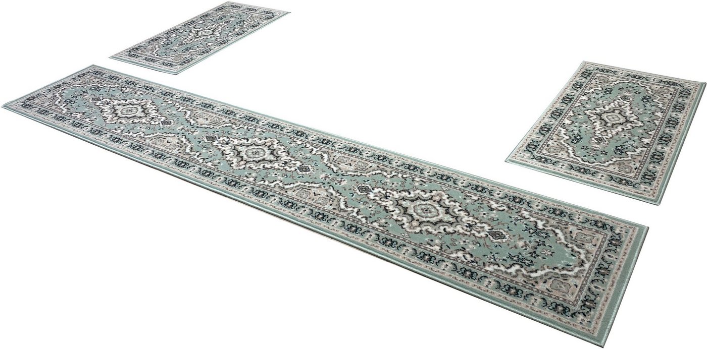 OTTO home Bettumrandung Oriental, Made in Belgium, Höhe 7 mm, (1-tlg), Läufer-Set, Kurzflor, Orient-Optik, mit Bordüre, pflegeleicht, elegant – Bild 4 von 5