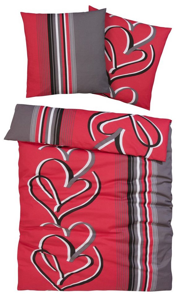 OTTO home Bettwäsche Area in Gr. 135x200 oder 155x220 cm, Biber, 2 teilig, Bettwäsche in verschiedenen Qualitäten – Bild 2 von 5