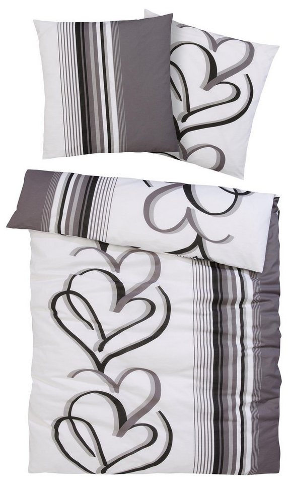 OTTO home Bettwäsche Area in Gr. 135x200 oder 155x220 cm, Biber, 2 teilig, Bettwäsche in verschiedenen Qualitäten – Bild 2 von 5