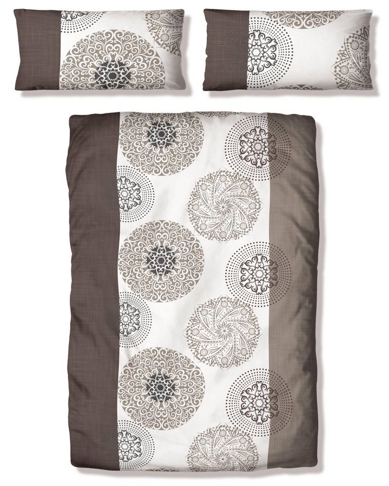 OTTO home Bettwäsche Cison in Gr. 135x200 oder 155x220 cm, Biber, 2 teilig, florale Bettwäsche aus Baumwolle – Bild 2 von 5