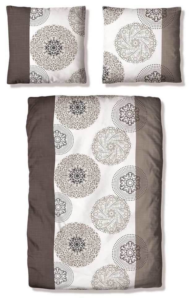 OTTO home Bettwäsche Cison in Gr. 135x200 oder 155x220 cm, Biber, 2 teilig, florale Bettwäsche aus Baumwolle – Bild 2 von 5