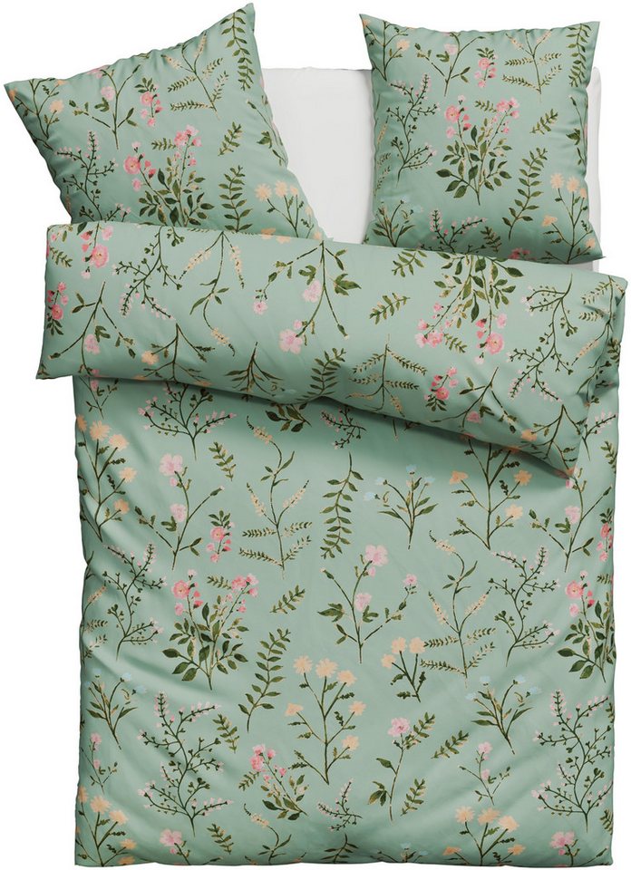 OTTO home Bettwäsche Claara, Renforcé, 2 teilig, mit Blumen Design, skandinavisch, romantische Bettwäsche – Bild 2 von 5