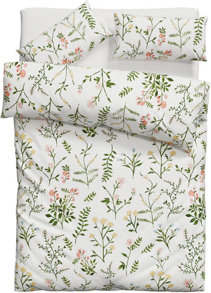 OTTO home Bettwäsche Claara, Renforcé, 2 teilig, mit Blumen Design, skandinavisch, romantische Bettwäsche – Bild 2 von 5