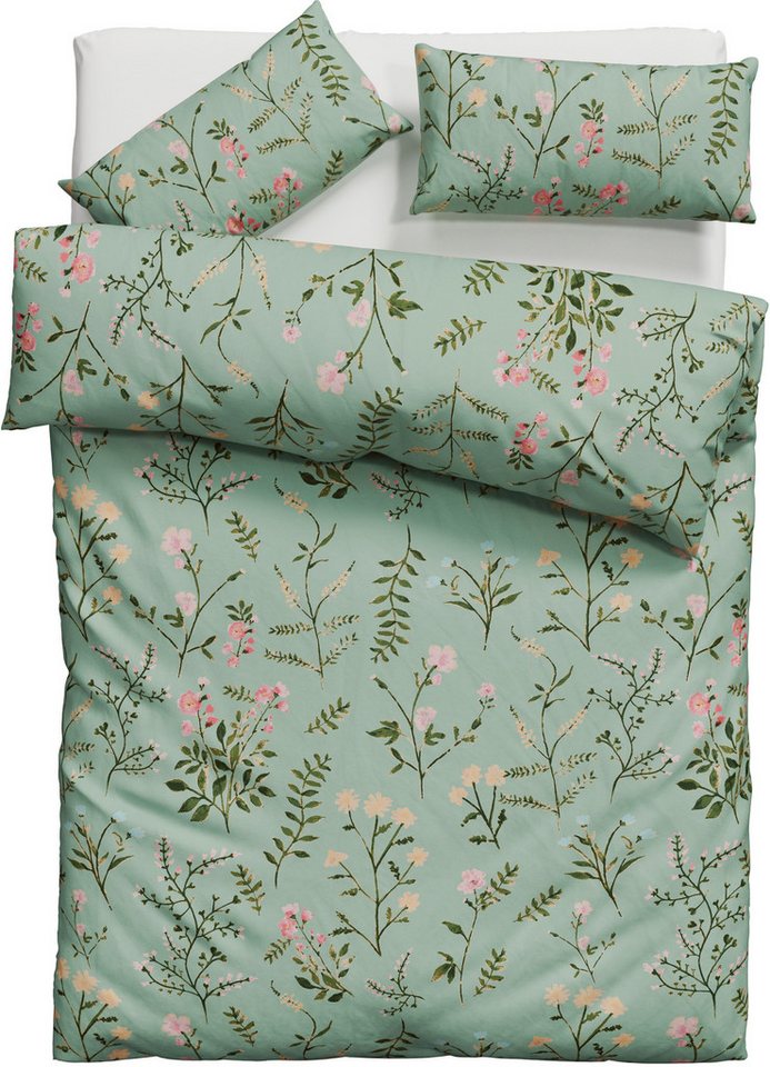 OTTO home Bettwäsche Claara, Renforcé, 2 teilig, mit Blumen Design, skandinavisch, romantische Bettwäsche – Bild 2 von 5