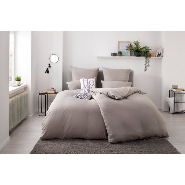 OTTO home Bettwäsche Desner 100% Microfaser, extra weich, allergikerfreundlich, Microfaser, 3 teilig, Premium Qualität, uni, schnell trocknend, pflegeleicht, ab