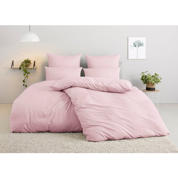 OTTO home Bettwäsche Desner 100% Microfaser, extra weich, allergikerfreundlich, Microfaser, 2 teilig, Premium Qualität, uni, schnell trocknend, pflegeleicht, ab