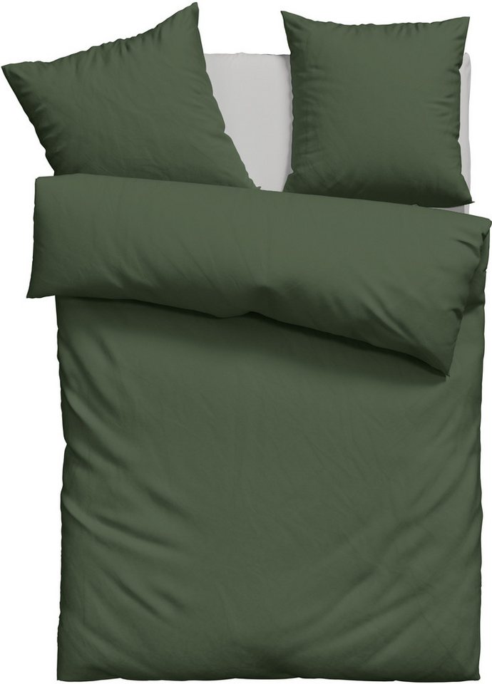 OTTO home Bettwäsche Desner 100% Microfaser, extra weich, allergikerfreundlich, Microfaser, 2 teilig, Premium Qualität, uni, schnell trocknend, pflegeleicht, ab – Bild 2 von 5