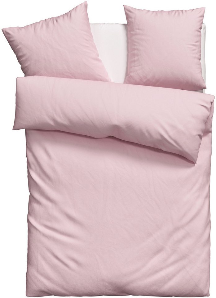 OTTO home Bettwäsche Desner 100% Microfaser, extra weich, allergikerfreundlich, Microfaser, 3 teilig, Premium Qualität, uni, schnell trocknend, pflegeleicht, ab – Bild 2 von 5