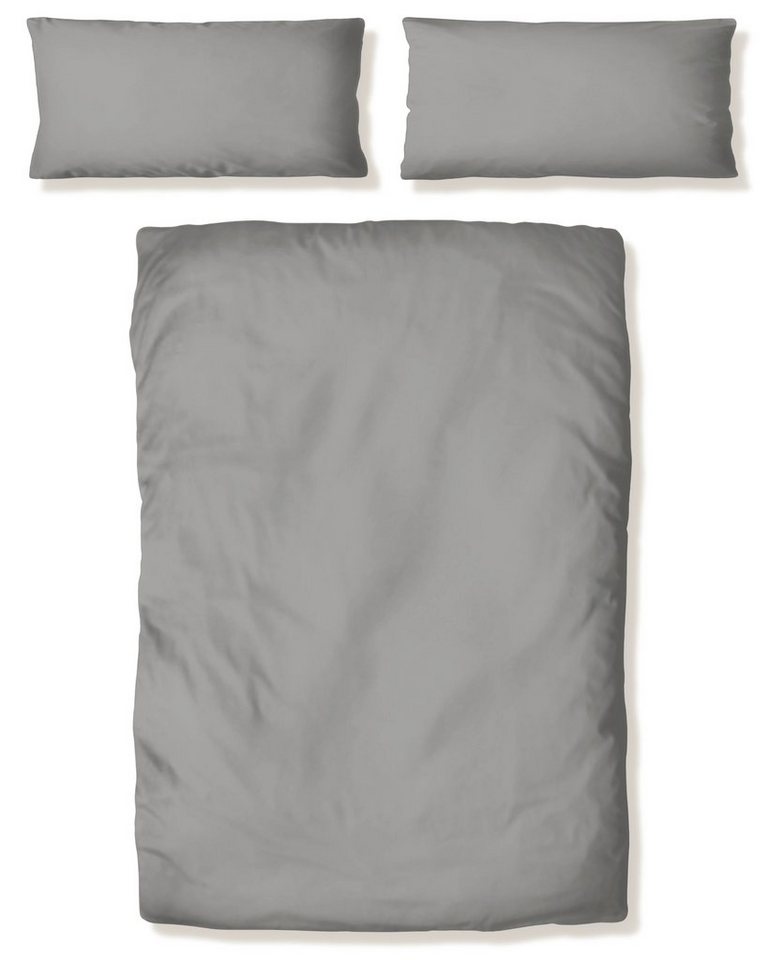 OTTO home Bettwäsche Desner 100% Microfaser, extra weich, allergikerfreundlich, Microfaser, 2 teilig, Premium Qualität, uni, schnell trocknend, pflegeleicht, ab – Bild 2 von 5