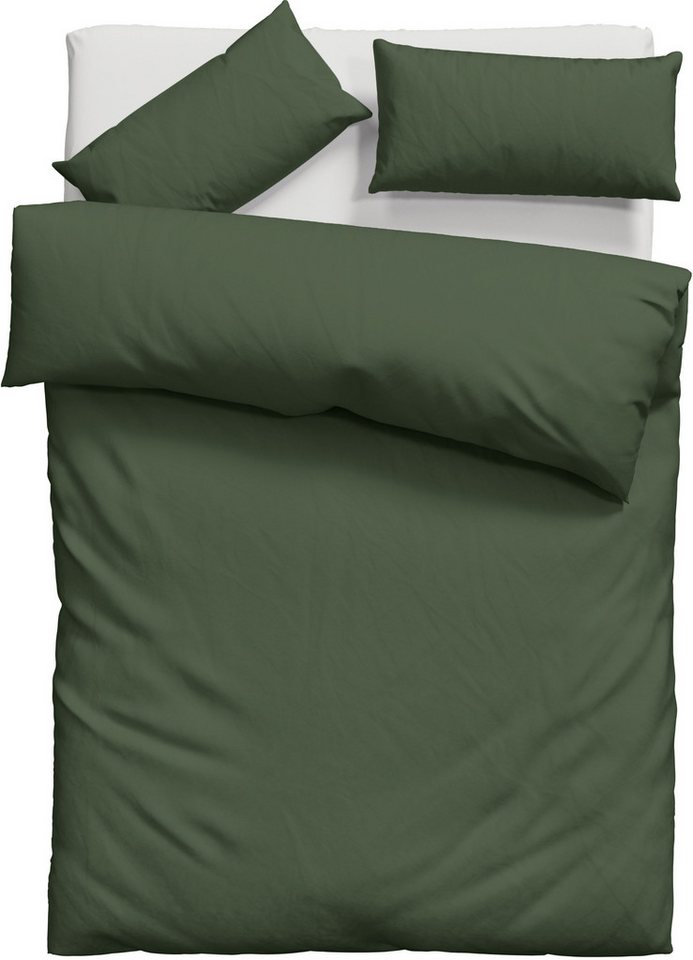 OTTO home Bettwäsche Desner 100% Microfaser, extra weich, allergikerfreundlich, Microfaser, 2 teilig, Premium Qualität, uni, schnell trocknend, pflegeleicht, ab – Bild 2 von 5
