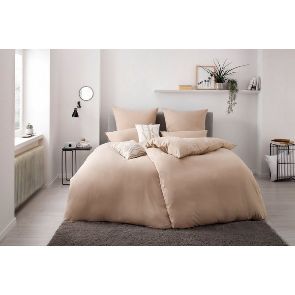 OTTO home Bettwäsche Desner 100% Microfaser, extra weich, allergikerfreundlich, Microfaser, 3 teilig, Premium Qualität, uni, schnell trocknend, pflegeleicht, ab