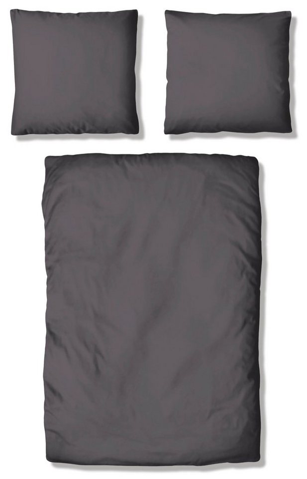 OTTO home Bettwäsche Desner 100% Microfaser, extra weich, allergikerfreundlich, Microfaser, 3 teilig, Premium Qualität, uni, schnell trocknend, pflegeleicht, ab – Bild 2 von 5