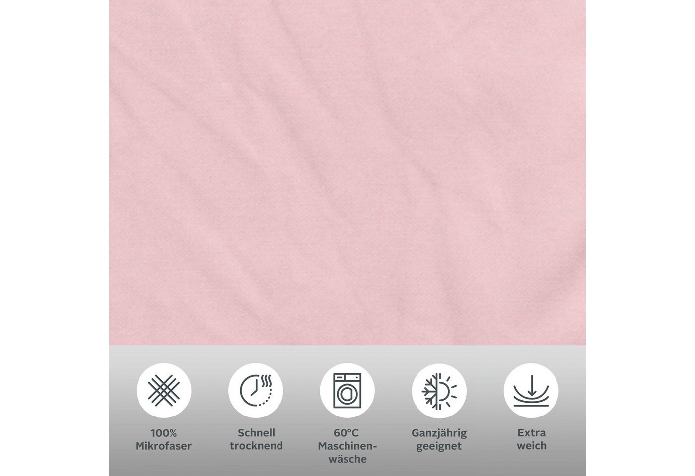 OTTO home Bettwäsche Desner 100% Microfaser, extra weich, allergikerfreundlich, Microfaser, 3 teilig, Premium Qualität, uni, schnell trocknend, pflegeleicht, ab – Bild 3 von 5
