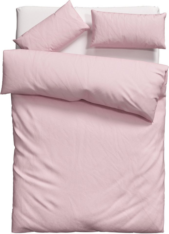 OTTO home Bettwäsche Desner 100% Microfaser, extra weich, allergikerfreundlich, Microfaser, 2 teilig, Premium Qualität, uni, schnell trocknend, pflegeleicht, ab – Bild 2 von 5