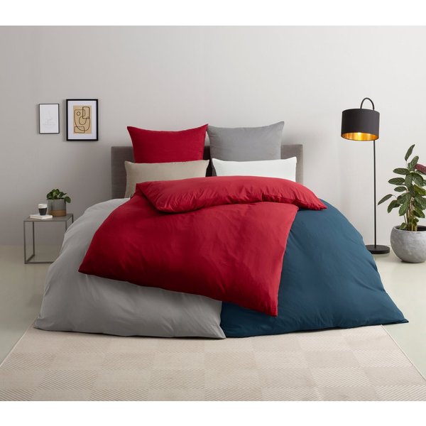 OTTO home Bettwäsche Desner 100% Microfaser, extra weich, allergikerfreundlich, Microfaser, 2 teilig, Premium Qualität, uni, schnell trocknend, pflegeleicht, ab