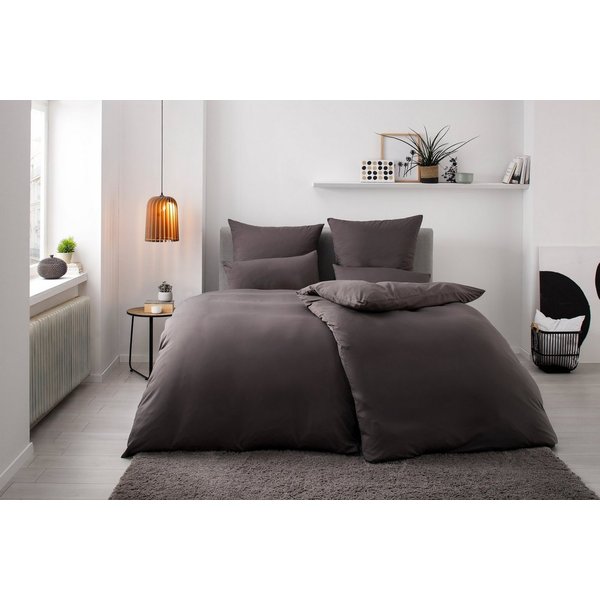 OTTO home Bettwäsche Desner 100% Microfaser, extra weich, allergikerfreundlich, Microfaser, 3 teilig, Premium Qualität, uni, schnell trocknend, pflegeleicht, ab