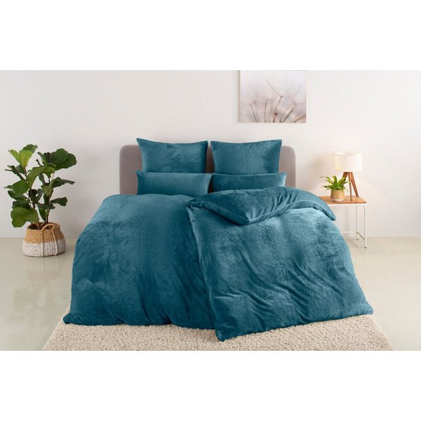 OTTO home Bettwäsche Desner3, besonders weich im Griff, Cashmere-Touch, Fleece, 2 teilig, Bettwäsche mit Reißverschluss