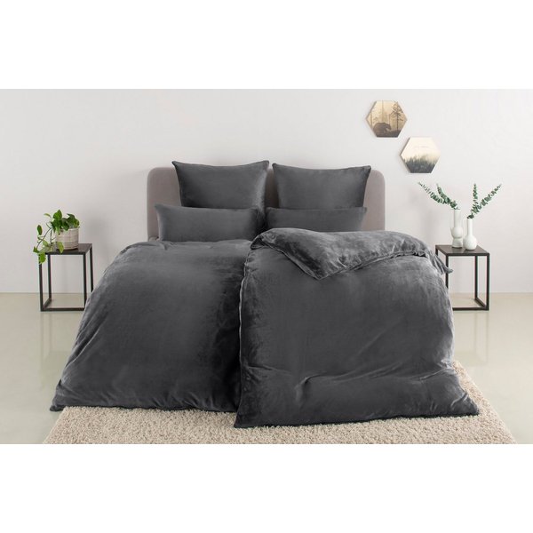 OTTO home Bettwäsche Desner3, besonders weich im Griff, Cashmere-Touch, Fleece, 2 teilig, Bettwäsche mit Reißverschluss