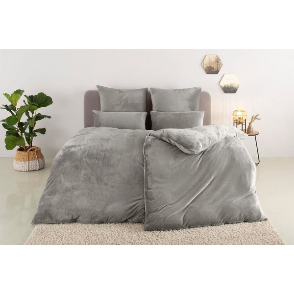 OTTO home Bettwäsche Desner3, besonders weich im Griff, Cashmere-Touch, Fleece, 2 teilig, Bettwäsche mit Reißverschluss