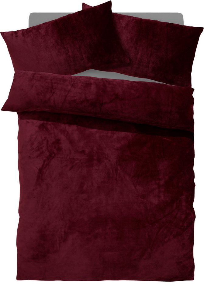 OTTO home Bettwäsche Desner3, besonders weich im Griff, Cashmere-Touch, Fleece, 3 teilig, Bettwäsche mit Reißverschluss – Bild 2 von 5