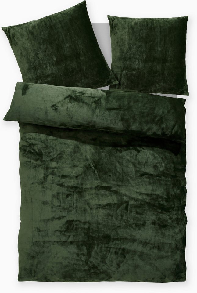 OTTO home Bettwäsche Desner3, besonders weich im Griff, Cashmere-Touch, Fleece, 3 teilig, Bettwäsche mit Reißverschluss – Bild 2 von 5
