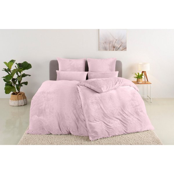 OTTO home Bettwäsche Desner3, besonders weich im Griff, Cashmere-Touch, Fleece, 2 teilig, Bettwäsche mit Reißverschluss