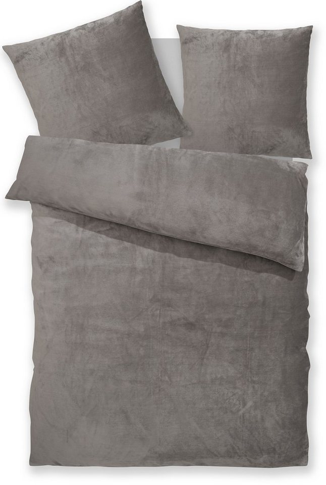 OTTO home Bettwäsche Desner3, besonders weich im Griff, Cashmere-Touch, Fleece, 2 teilig, Bettwäsche mit Reißverschluss – Bild 2 von 5