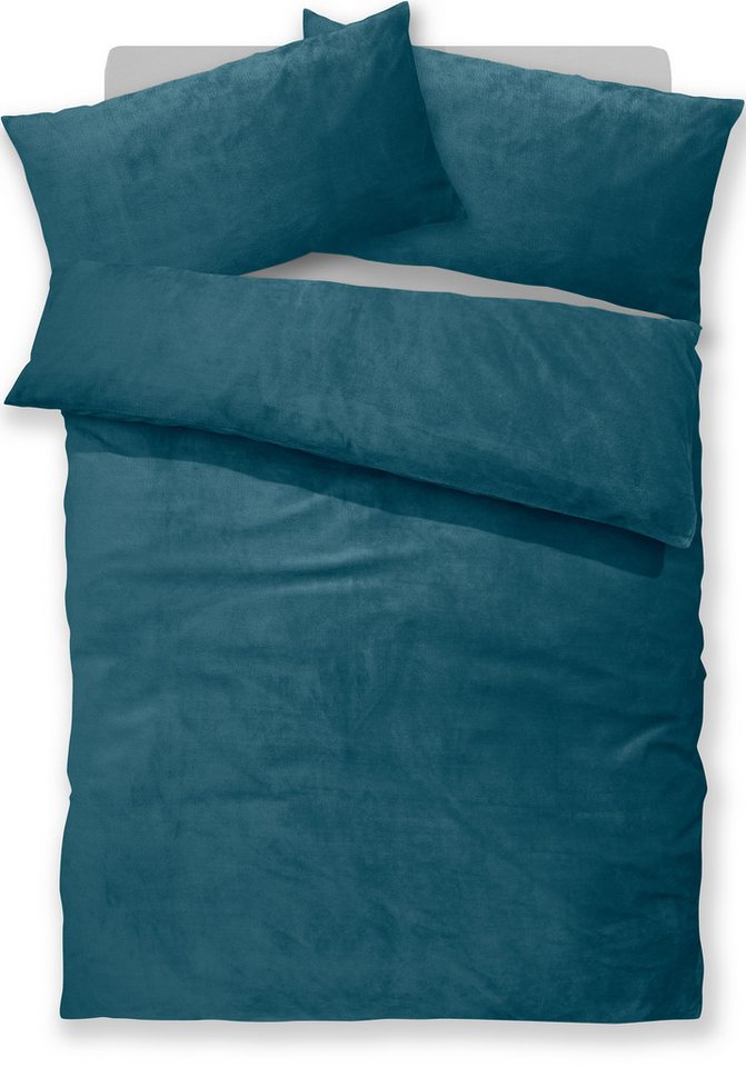 OTTO home Bettwäsche Desner3, besonders weich im Griff, Cashmere-Touch, Fleece, 3 teilig, Bettwäsche mit Reißverschluss – Bild 2 von 5