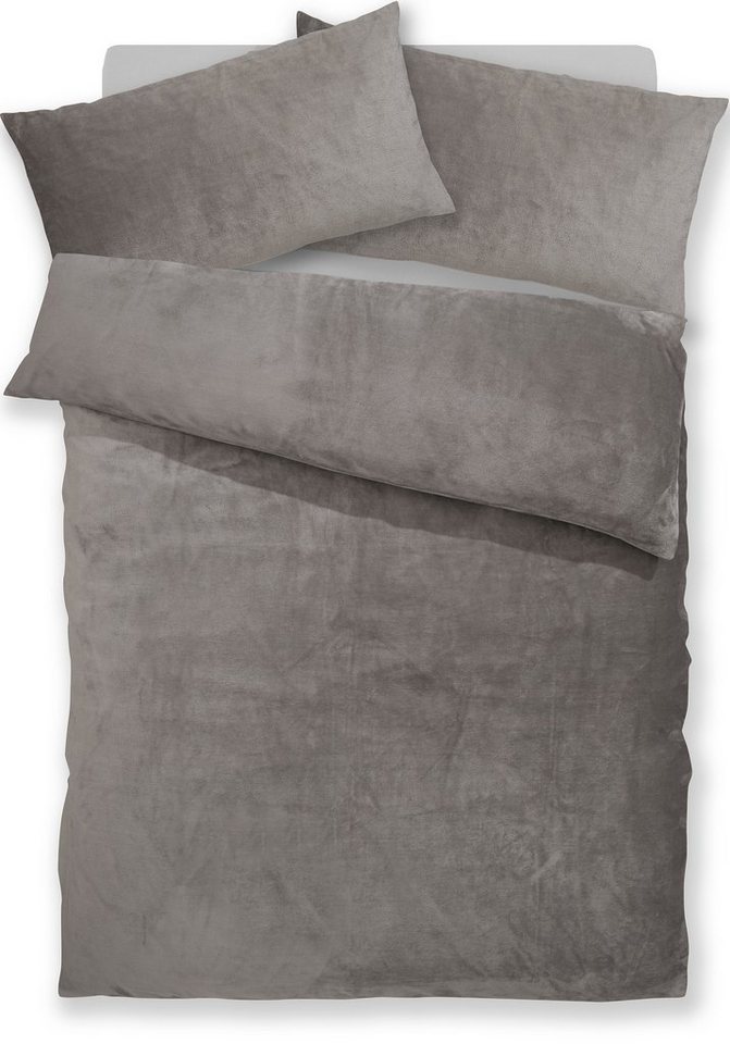 OTTO home Bettwäsche Desner3, besonders weich im Griff, Cashmere-Touch, Fleece, 2 teilig, Bettwäsche mit Reißverschluss – Bild 2 von 5