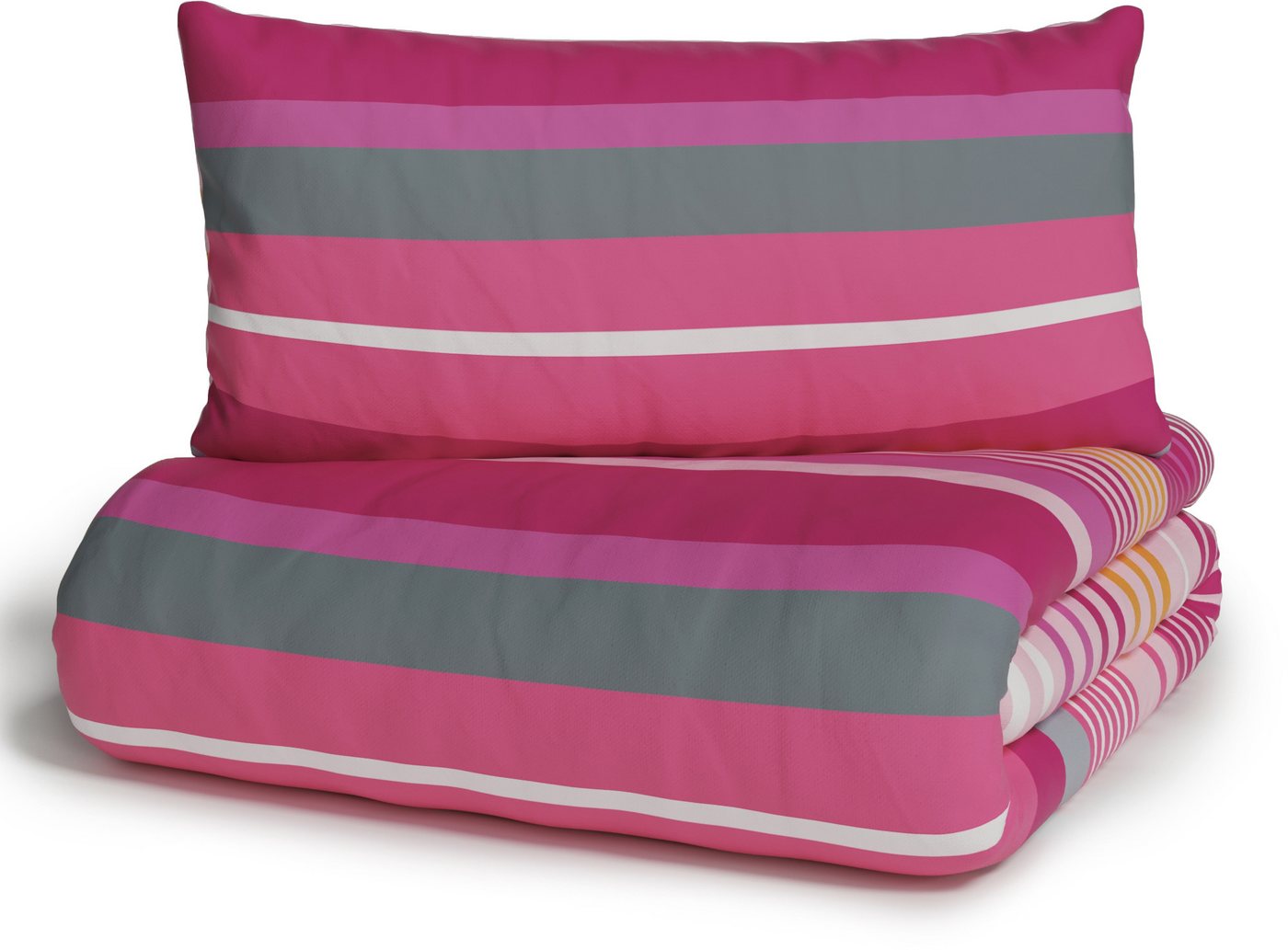 OTTO home Bettwäsche Elvea, Linon, 2 teilig, in Gr. 135x200 oder 155x220 cm, 100% Baumwolle, Streifen – Bild 5 von 5