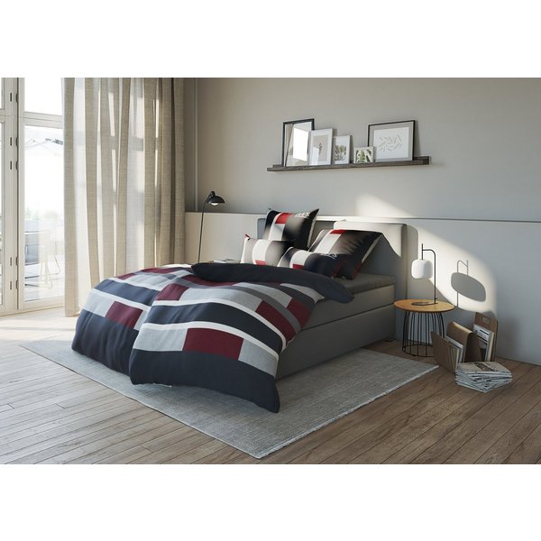 OTTO home Bettwäsche Etienne in Gr. 135x200 oder 155x220 cm, Linon, 2 teilig, Bettwäsche aus Baumwolle mit Streifen, Marke H.I.S by OTTO home